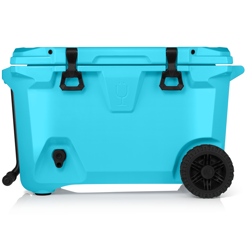 Br Tank 55-Quart Rolling Cooler | Electric Blue - Ready Pack