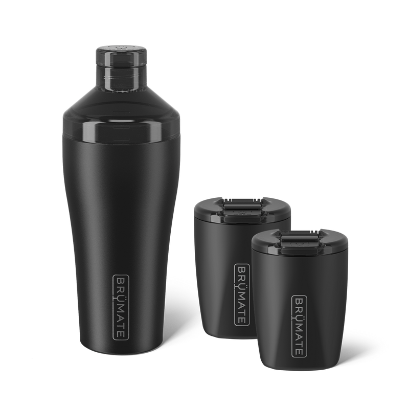Cocktail Shaker + Rocks Bundle | Matte Black | 22/12oz - Comfort Hydration-Set