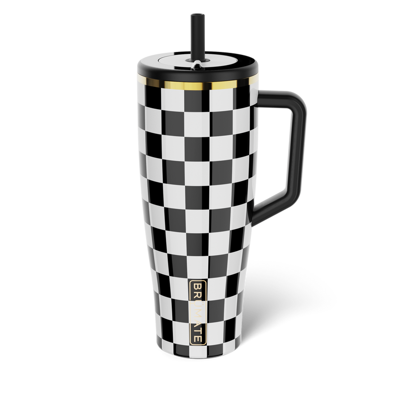 Era 40oz | Black & White Checker - Durable Cup