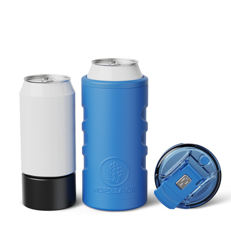 Retro Hopsulator Trio | Matte Azure | 12/16oz Standard Cans - Weekend Day-Trip