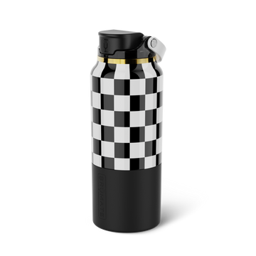 Rise 35oz | Black & White Checker - Premium Wine-Sip