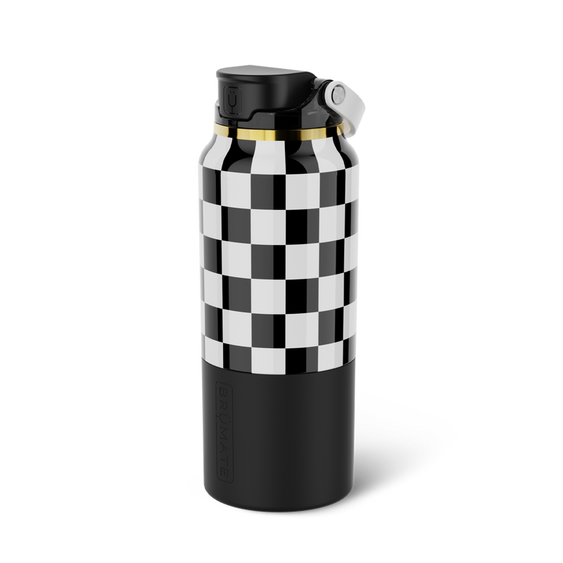 Rise 35oz | Black & White Checker - Premium Wine-Sip