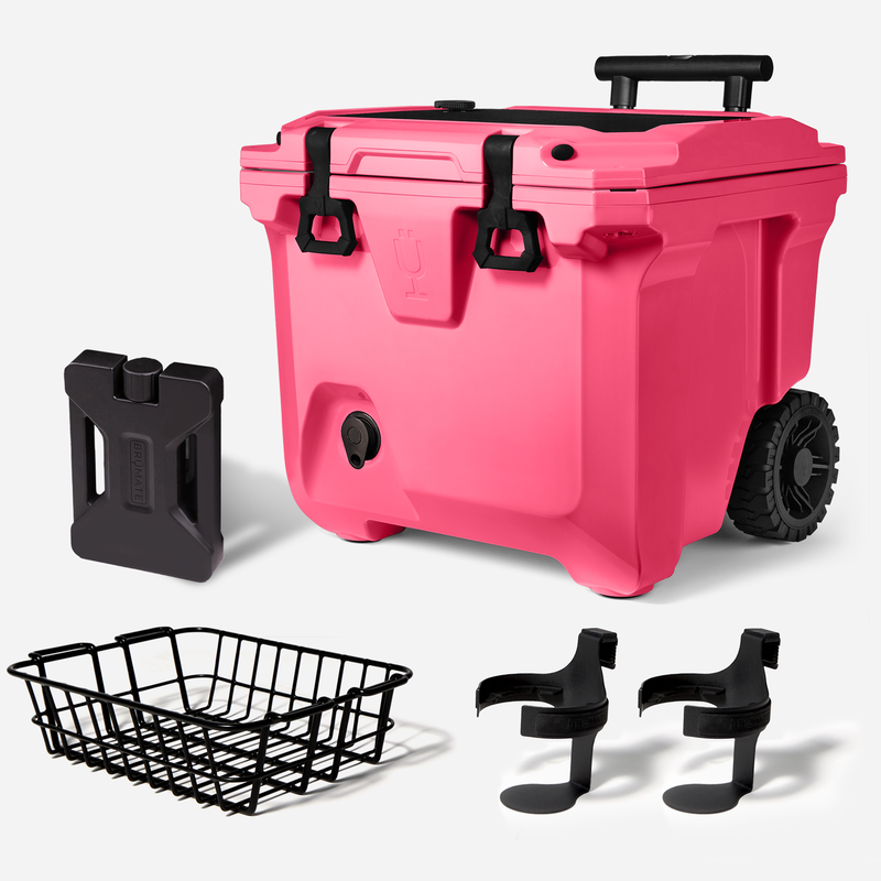 Br Tank 35-Quart Ultimate Day Trip Cooler Bundle | Neon Pink - On-the-Go Ready-Kit