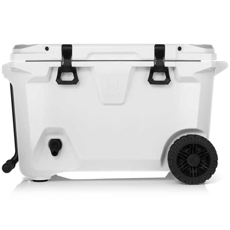 Br Tank 55-Quart Rolling Cooler | Ice White - Leisure Chill